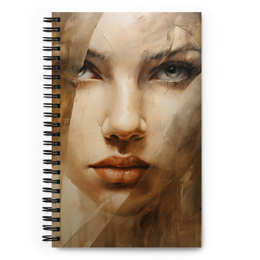 Spiral Notebook Abstract Portrait