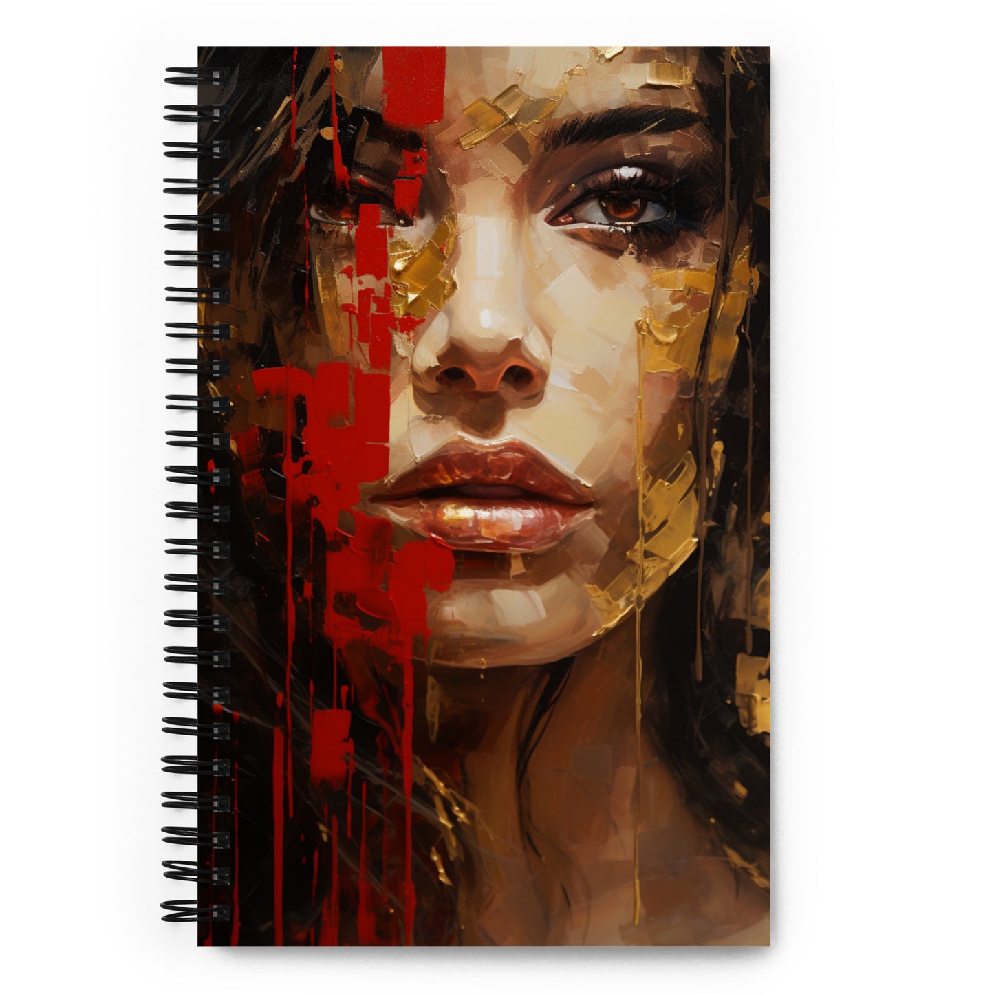 Spiral Notebook Abstract Portrait