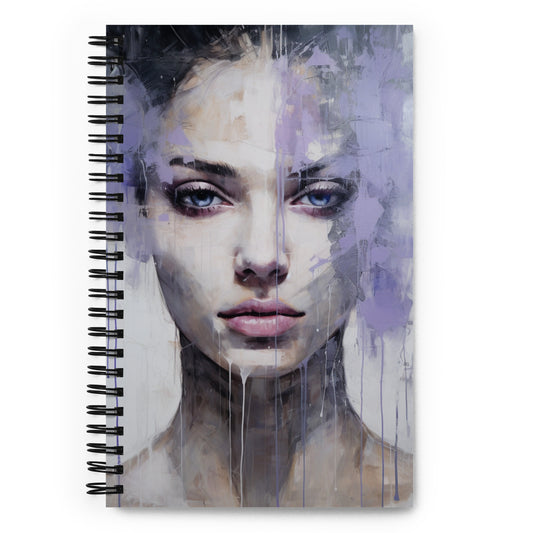 Spiral Notebook Abstract Portrait