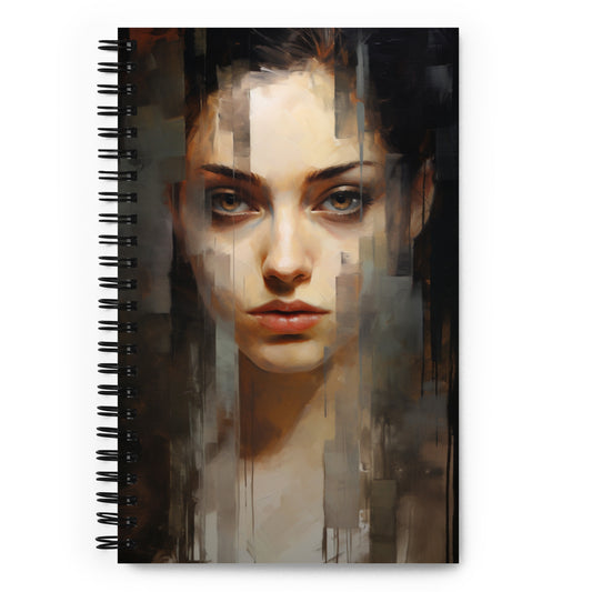 Spiral Notebook Abstract Portrait