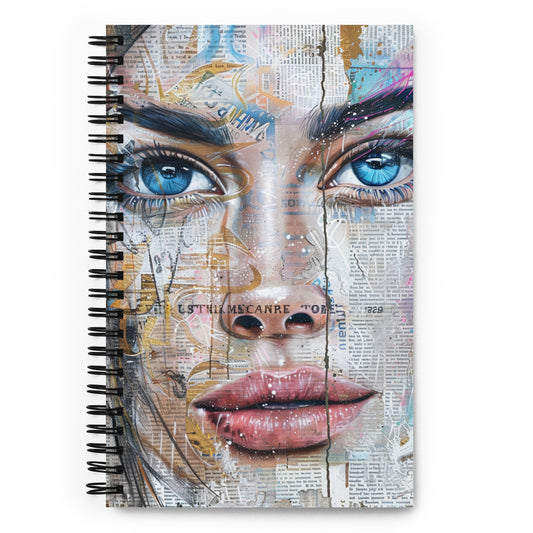 Spiral Notebook Abstract Portrait