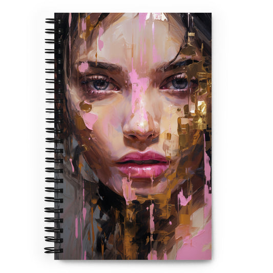 Spiral Notebook Abstract Portrait