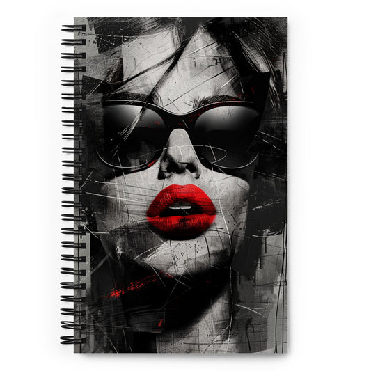 Spiral Notebook Abstract Portrait