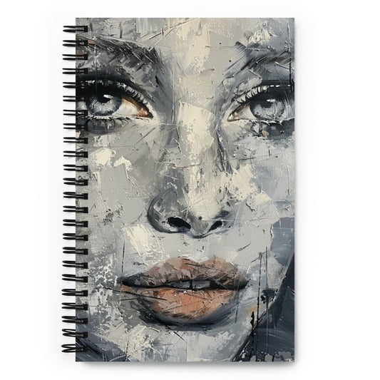 Spiral Notebook Abstract Portrait