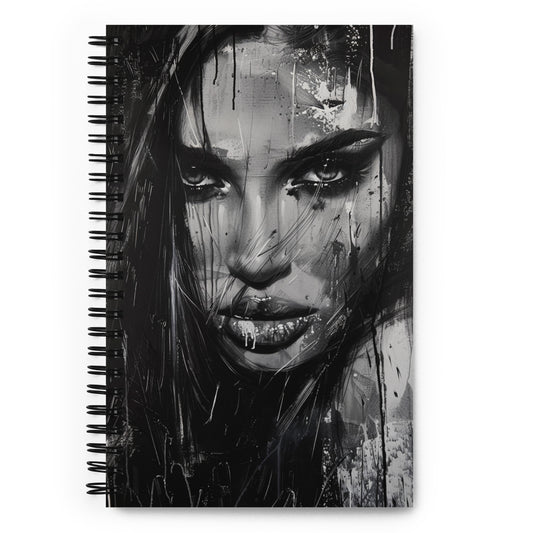 Spiral Notebook Abstract Portrait