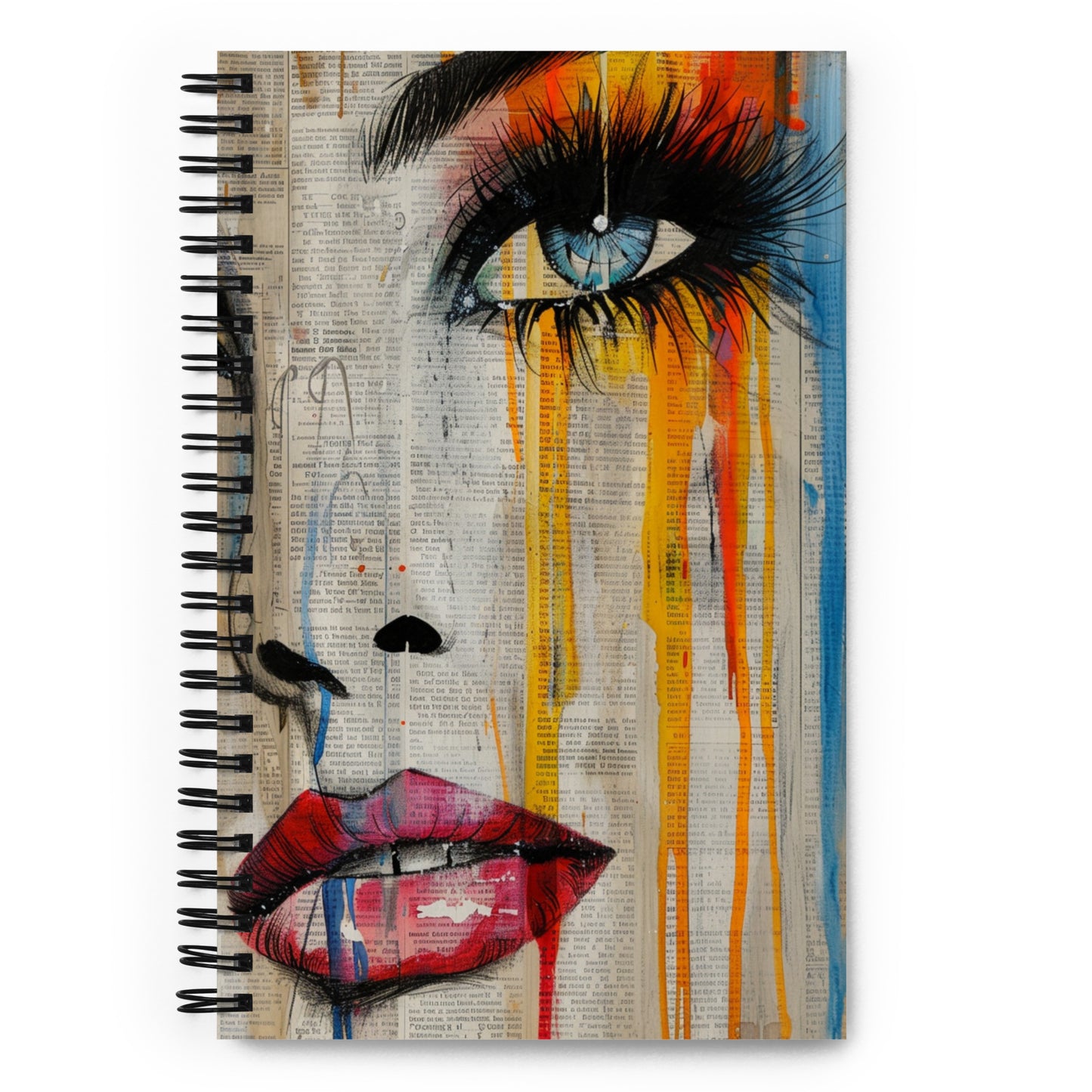 Spiral Notebook Abstract Portrait