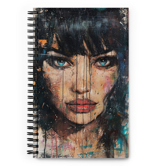 Spiral Notebook Abstract Portrait