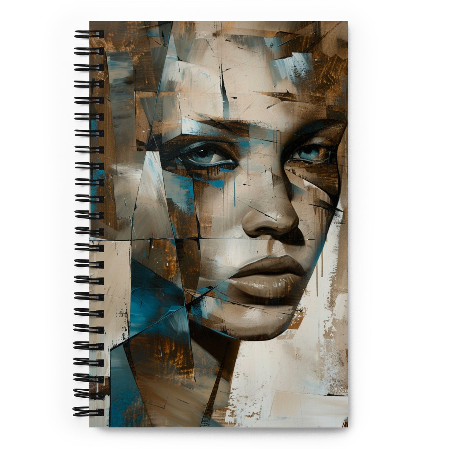 Spiral Notebook Abstract Portrait