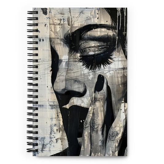 Spiral Notebook Abstract Portrait