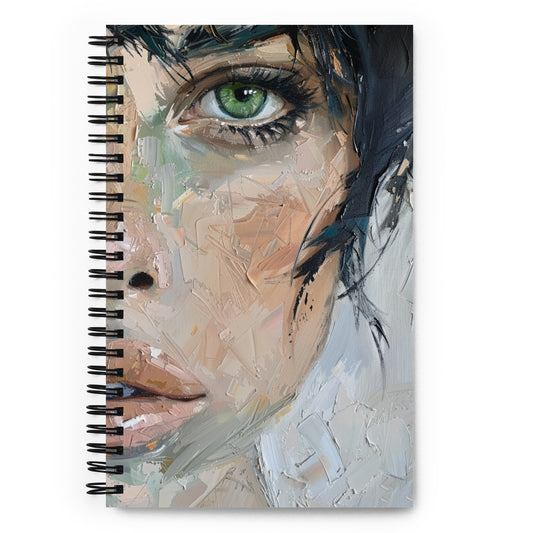 Spiral Notebook Abstract Portrait