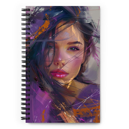 Spiral Notebook Abstract Portrait