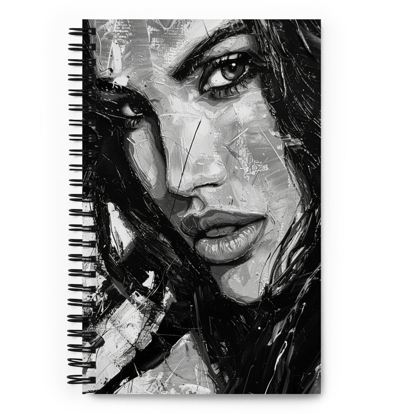 Spiral Notebook Abstract Portrait