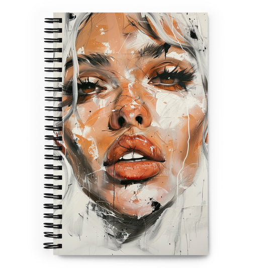 Spiral Notebook Abstract Portrait