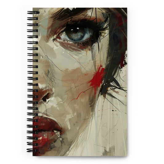 Spiral Notebook Abstract Portrait