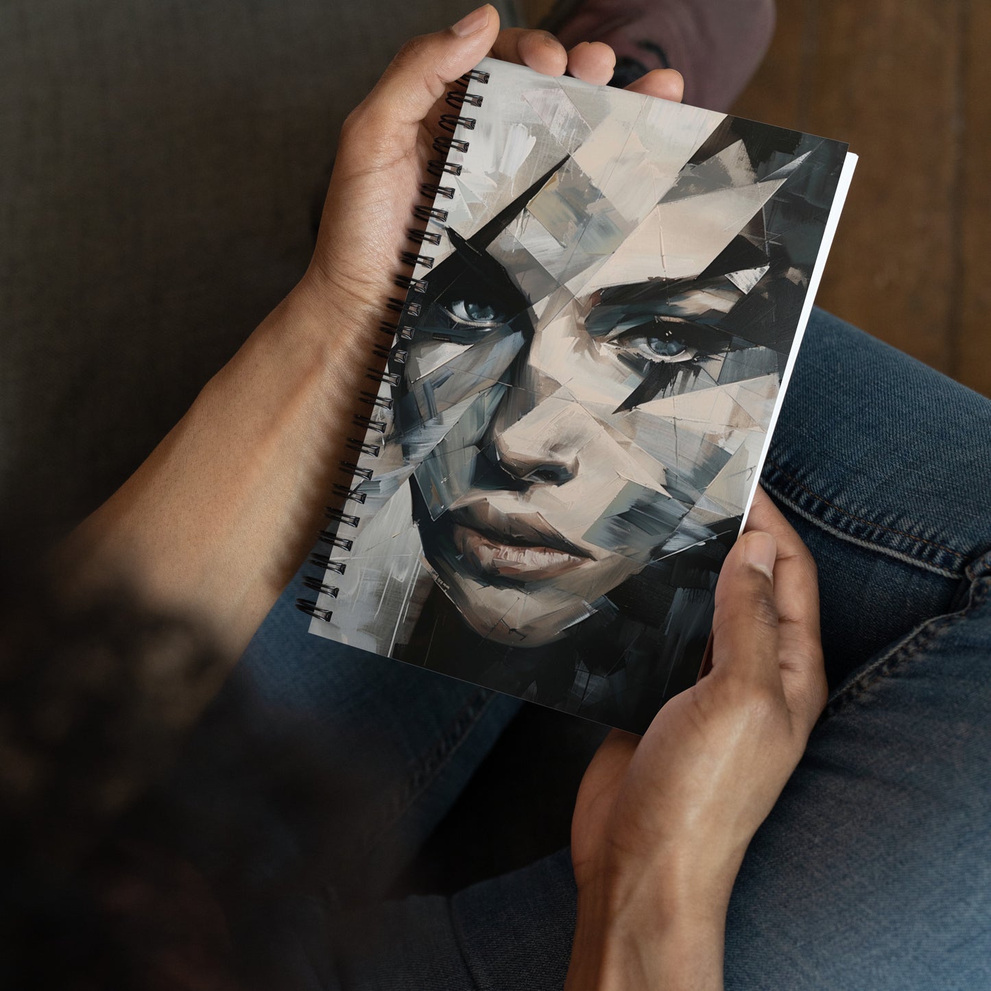 Spiral Notebook Abstract Portrait