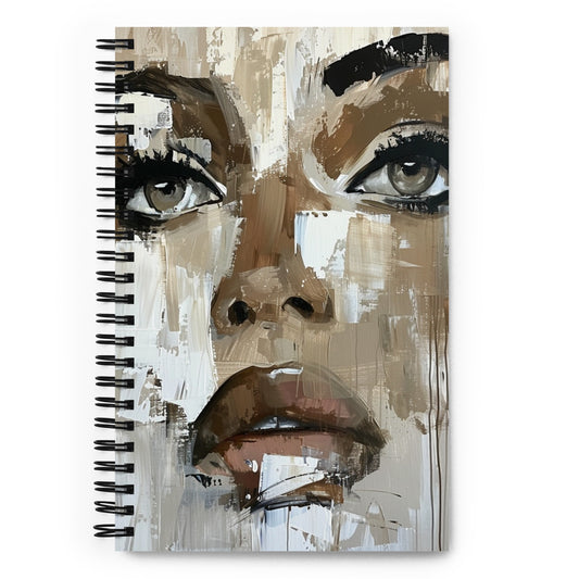 Spiral Notebook Abstract Portrait