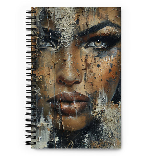 Spiral Notebook Abstract Portrait