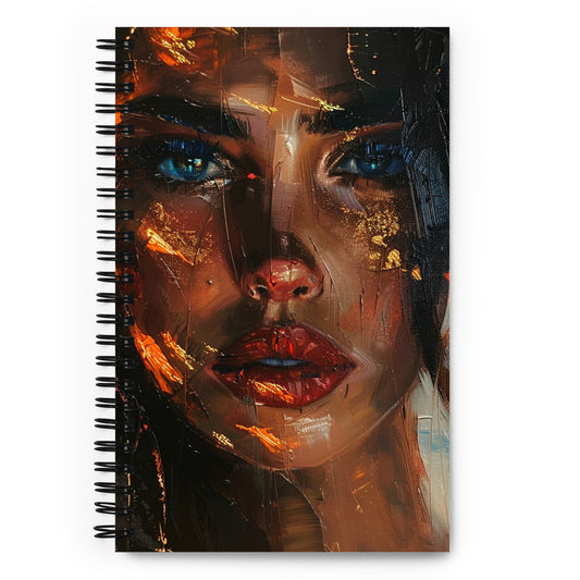 Spiral Notebook Abstract Portrait