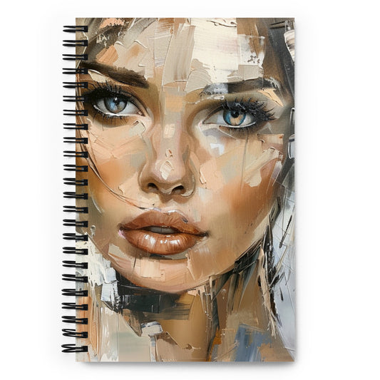 Spiral Notebook Abstract Portrait