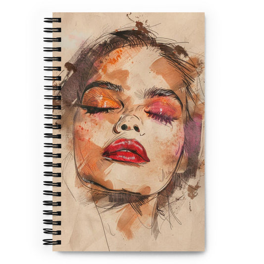 Spiral Notebook Abstract Portrait