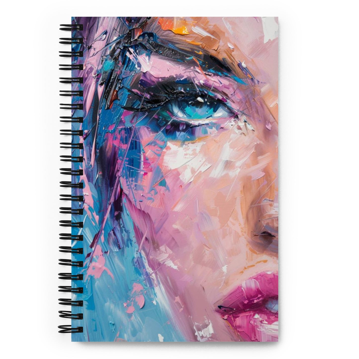 Spiral Notebook Abstract Portrait