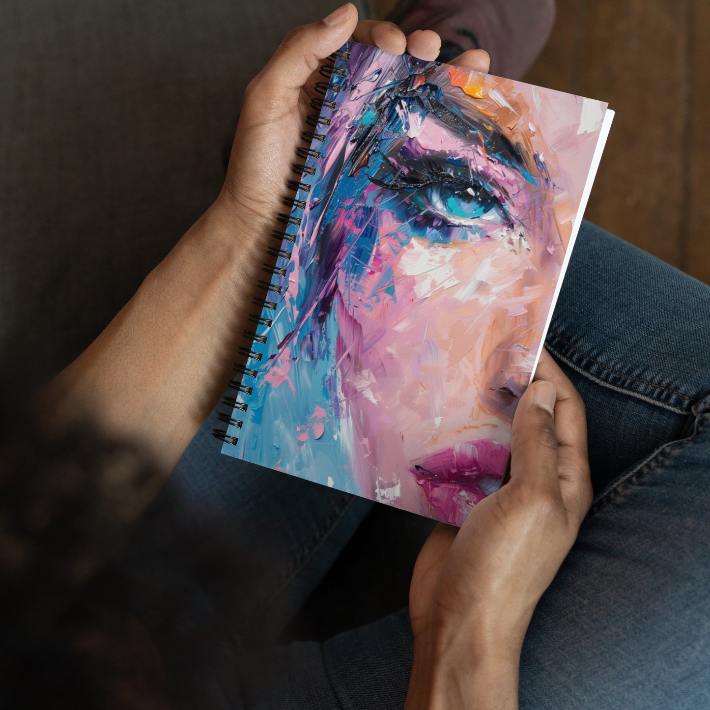 Spiral Notebook Abstract Portrait