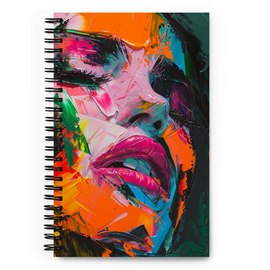 Spiral Notebook Abstract Portrait