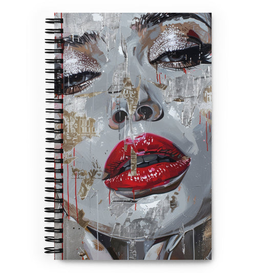 Spiral Notebook Abstract Portrait