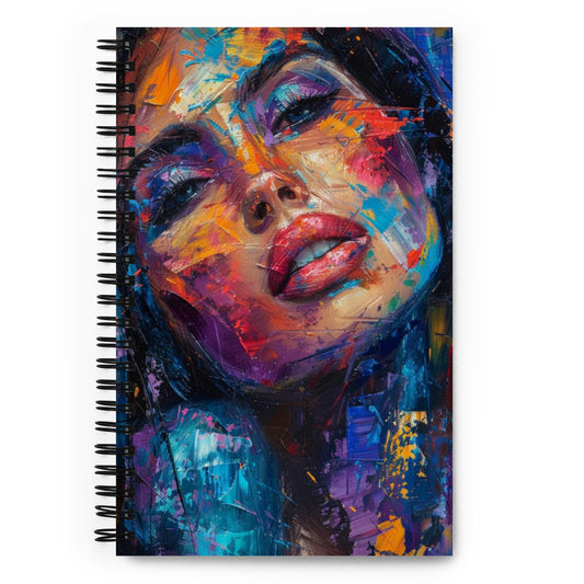 Spiral Notebook Abstract Portrait