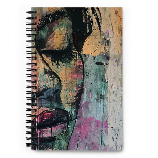 Spiral Notebook Abstract Portrait