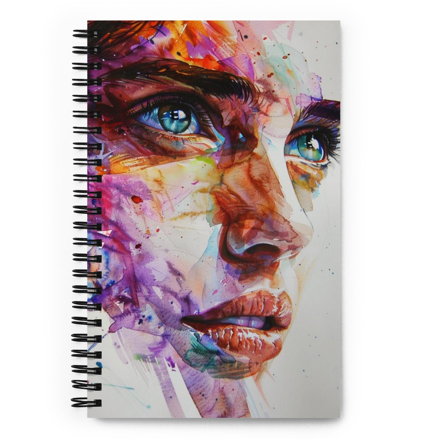 Spiral Notebook Abstract Portrait