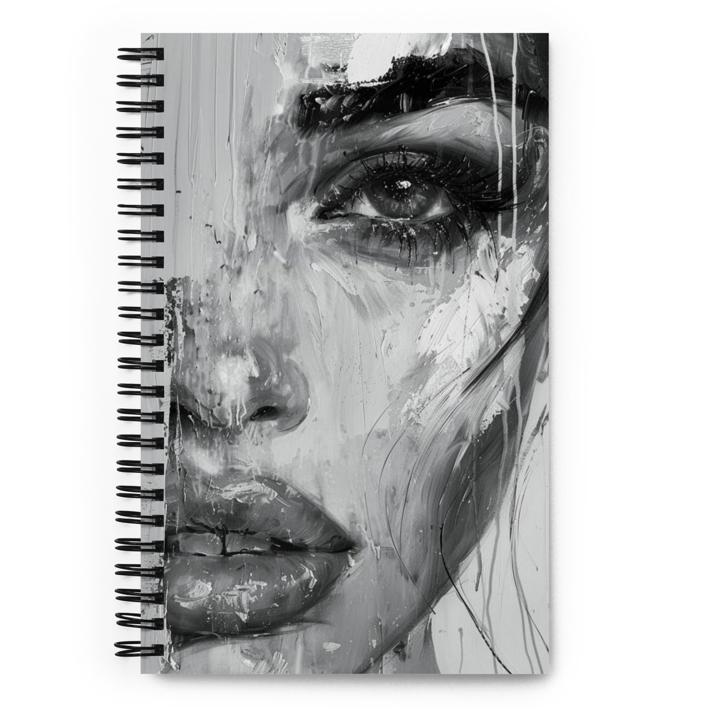 Spiral Notebook Abstract Portrait