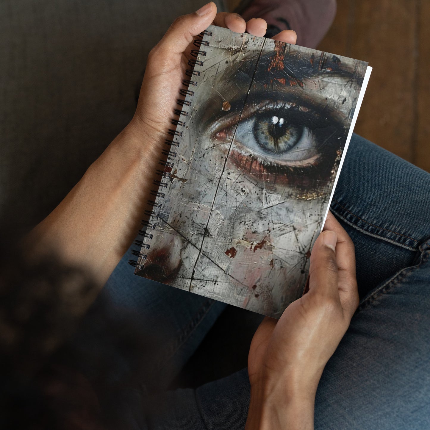 Spiral Notebook Abstract Portrait