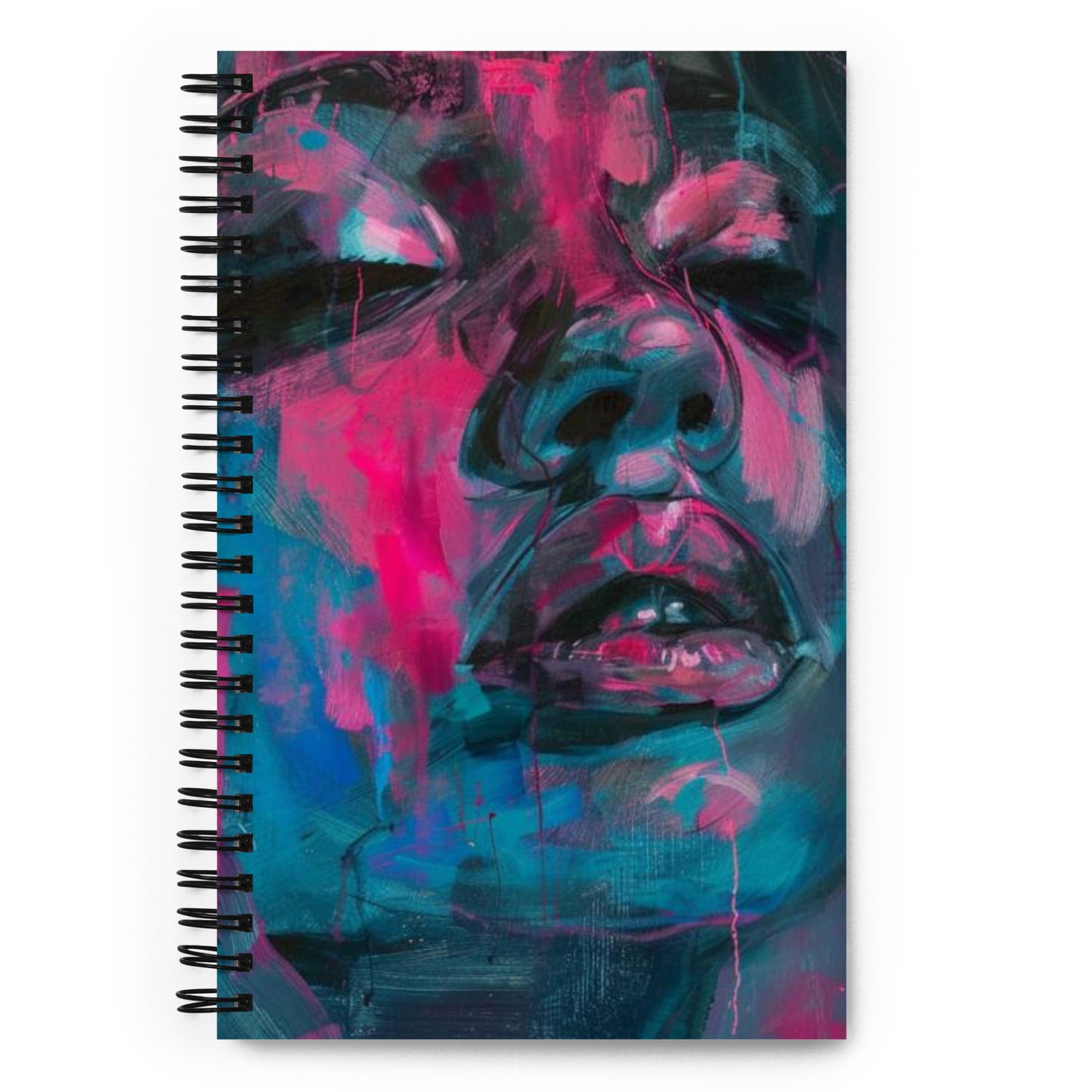 Spiral Notebook Abstract Portrait