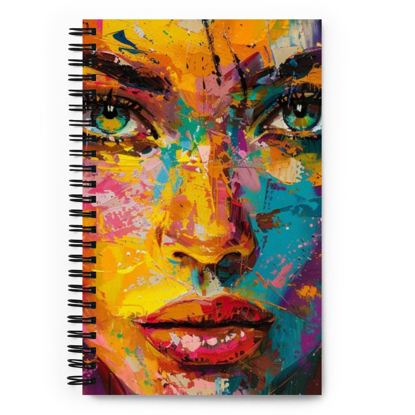 Spiral Notebook Abstract Portrait