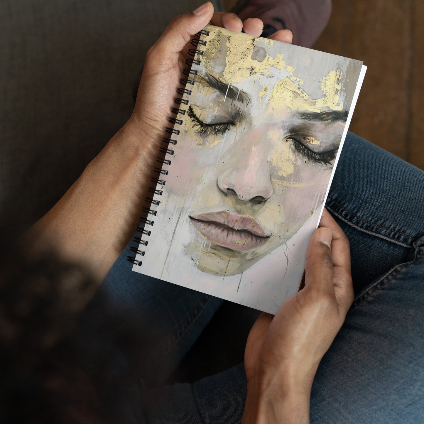 Spiral Notebook Abstract Portrait