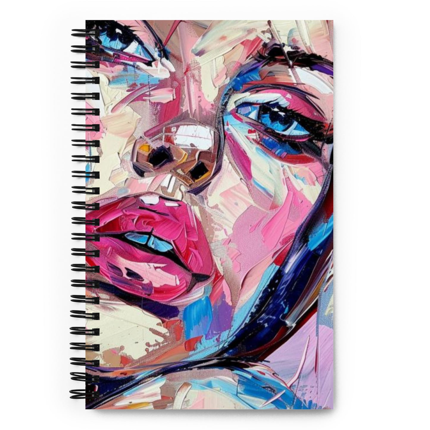 Spiral Notebook Abstract Portrait