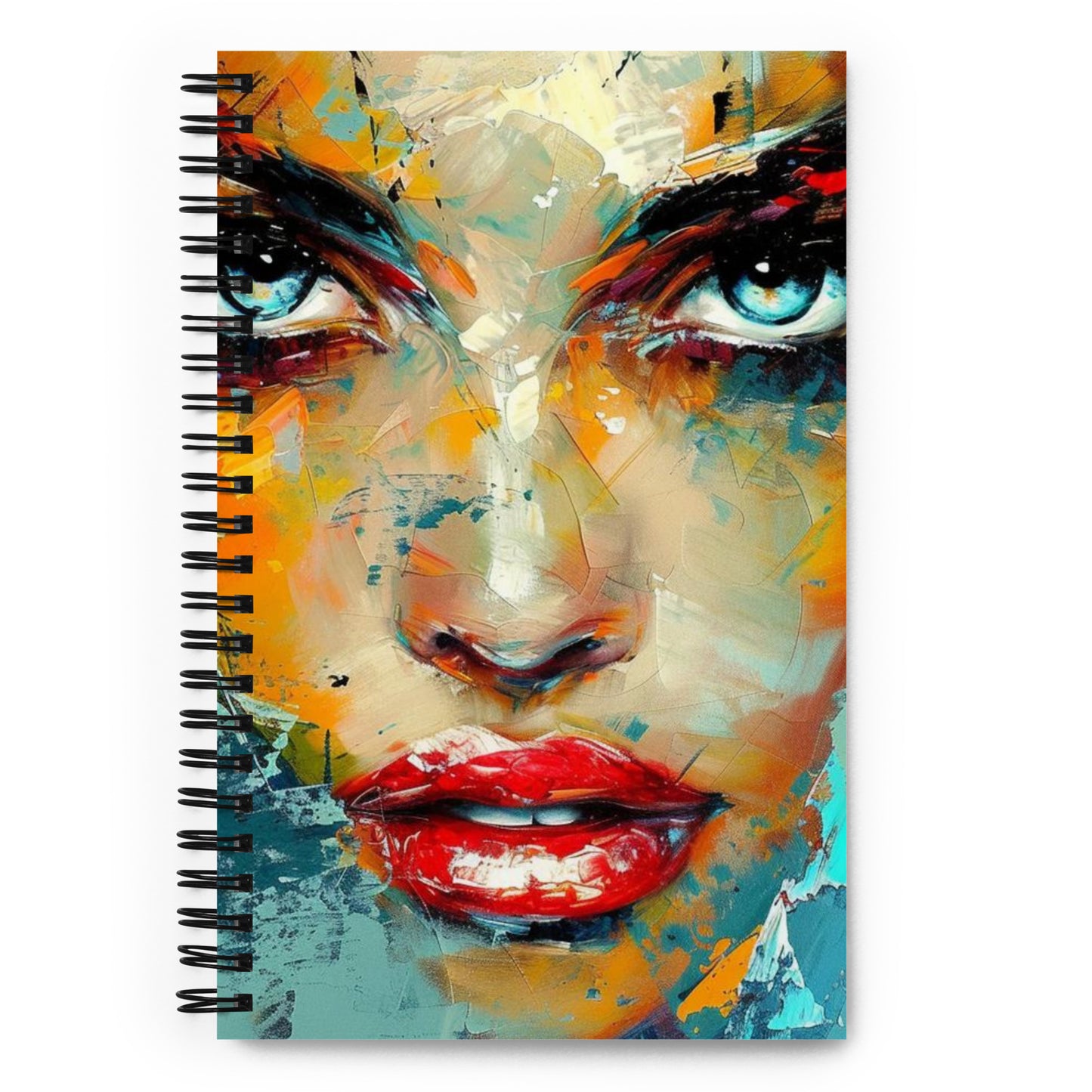 Spiral Notebook Abstract Portrait