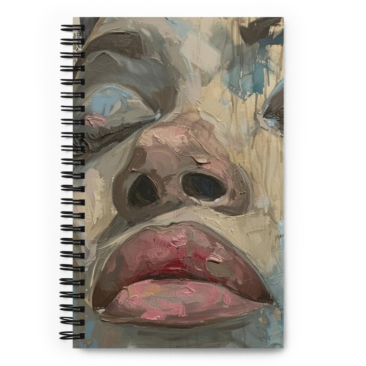 Spiral Notebook Abstract Portrait