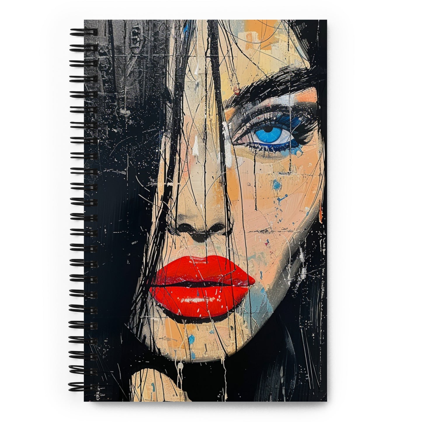 Spiral Notebook Abstract Portrait