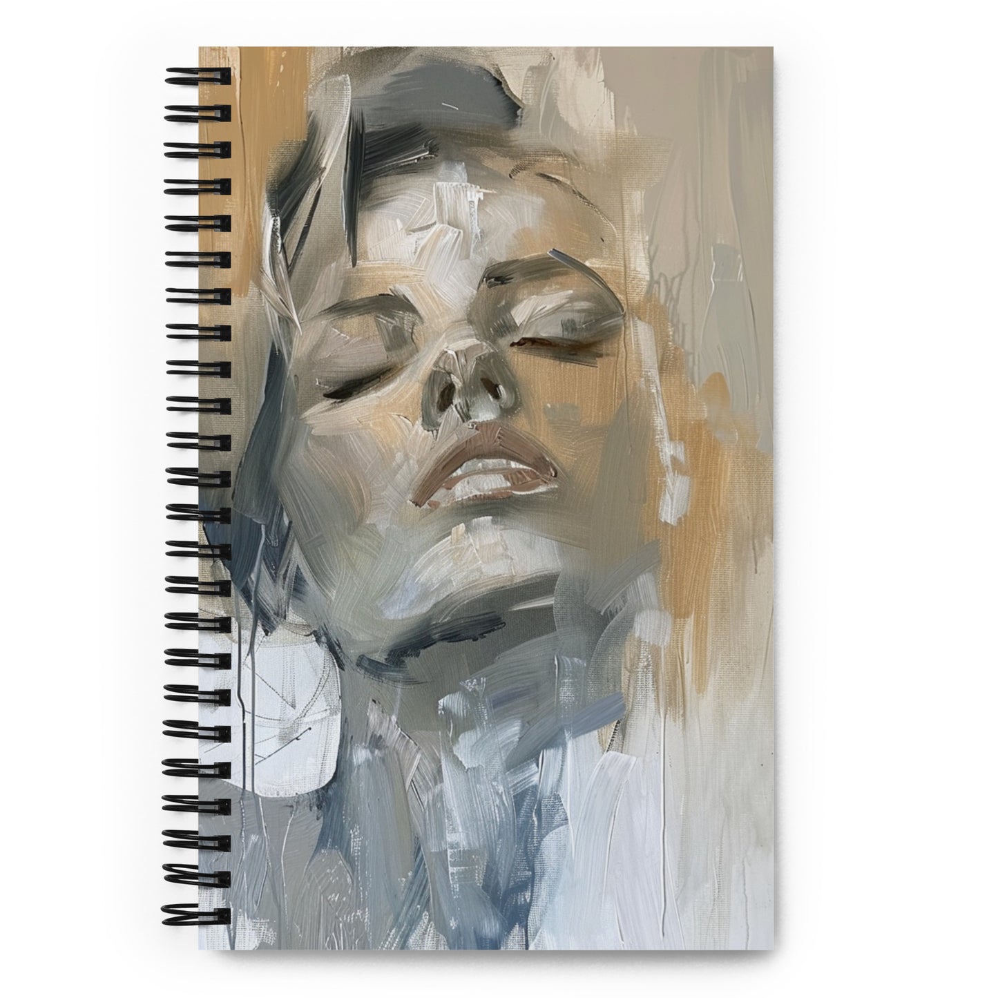 Spiral Notebook Abstract Portrait