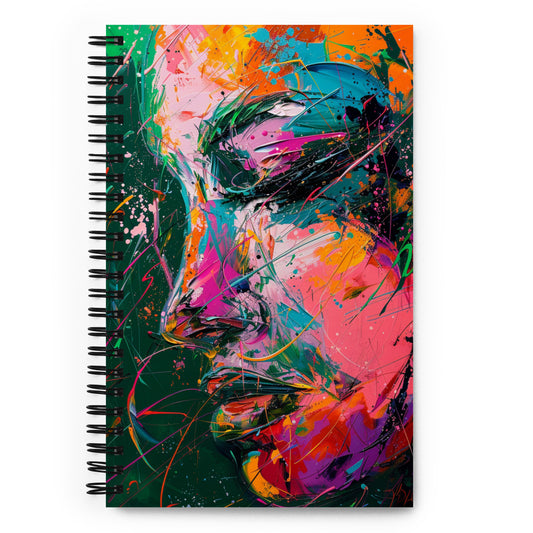 Spiral Notebook Abstract Portrait