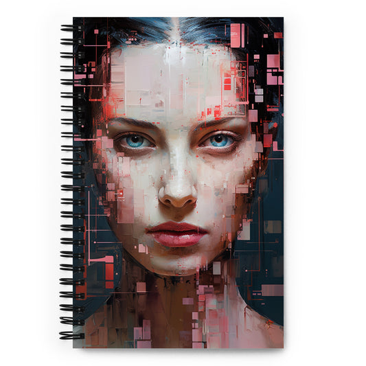 Spiral Notebook Abstract Portrait