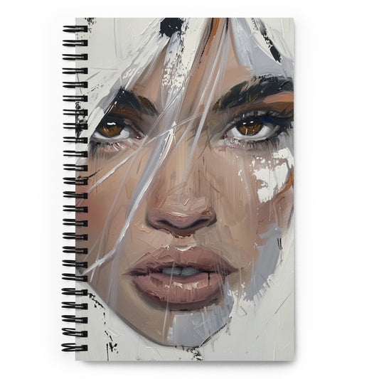 Spiral Notebook Abstract Portrait