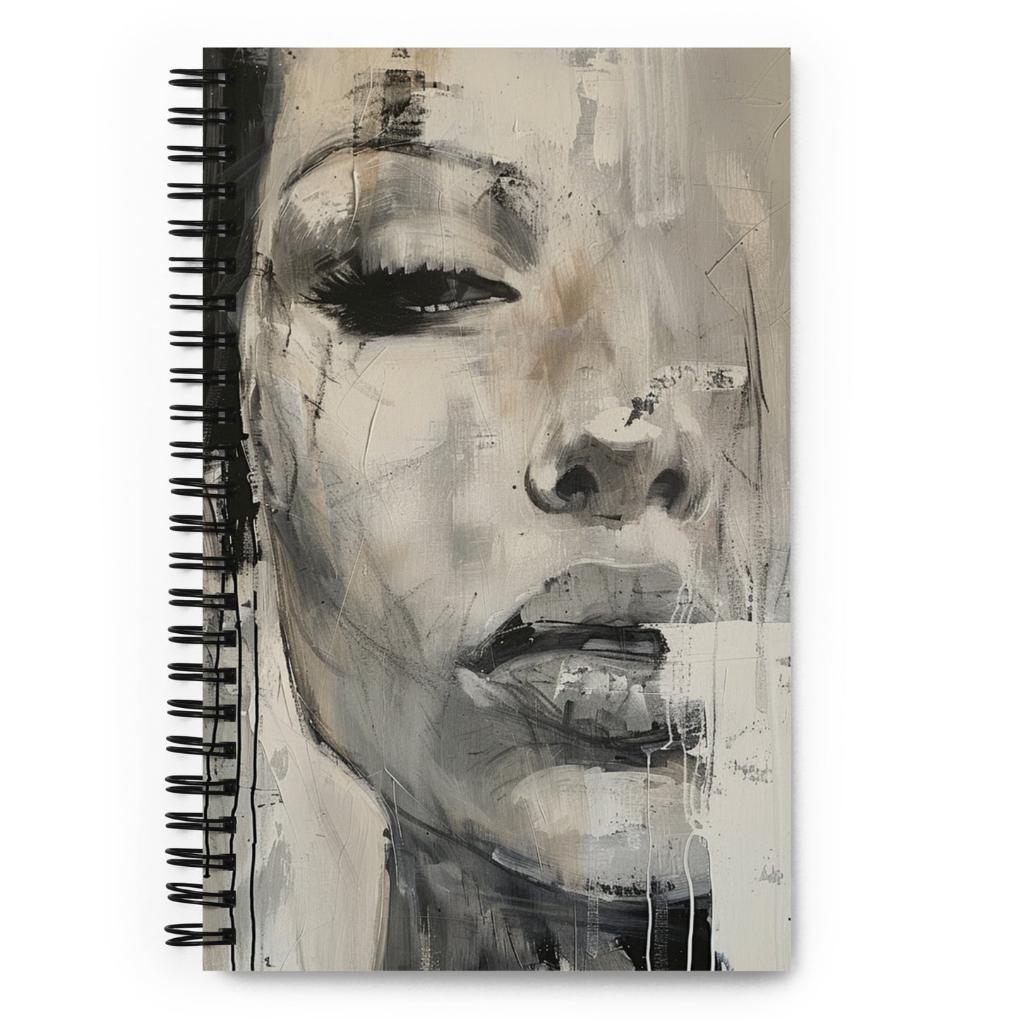 Spiral Notebook Abstract Portrait