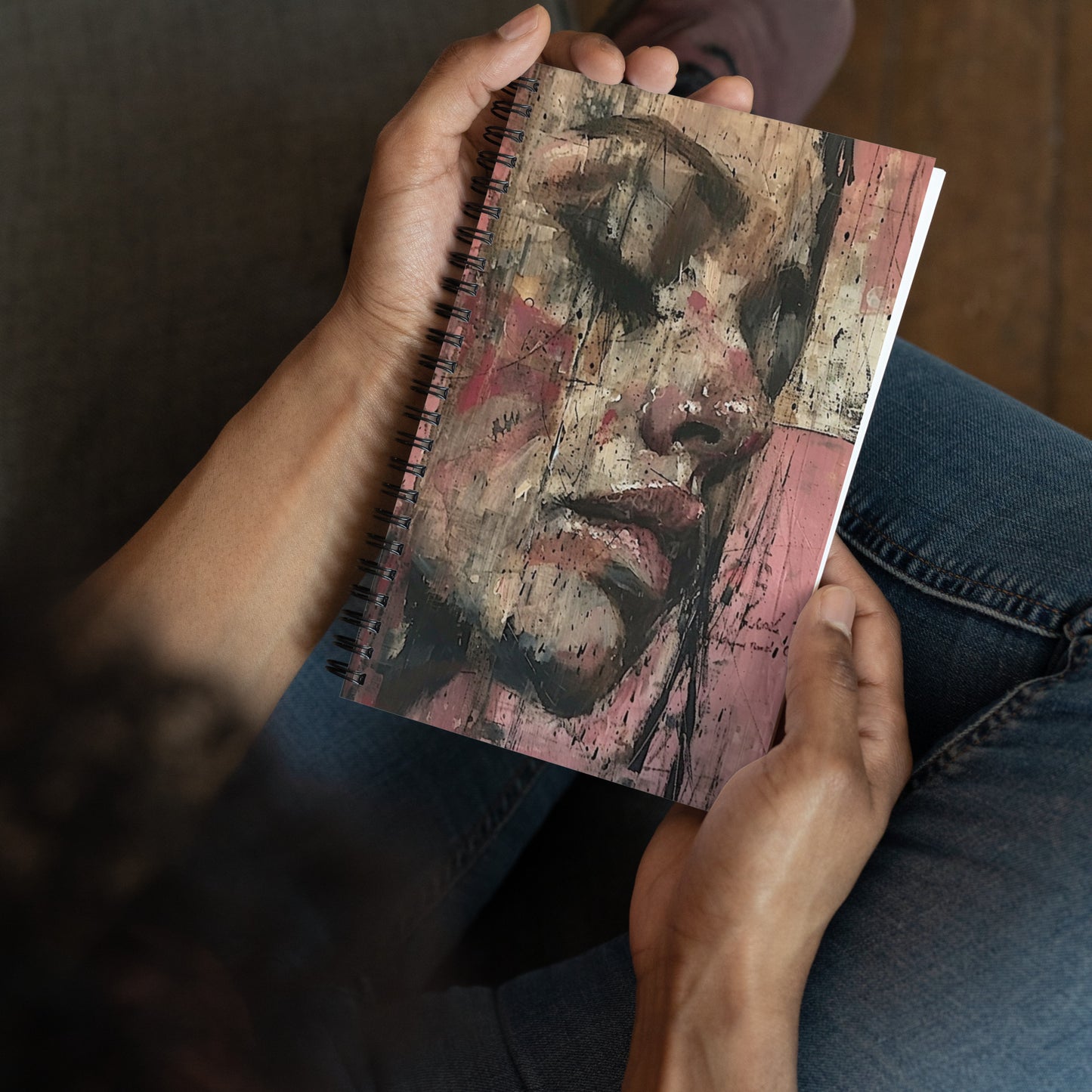 Spiral Notebook Abstract Portrait