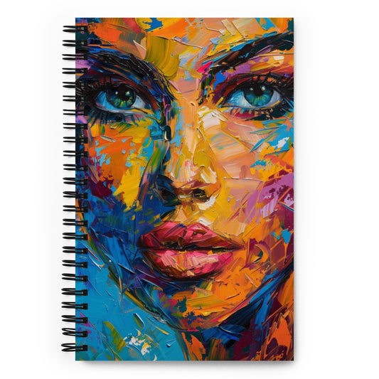 Spiral Notebook Abstract Portrait