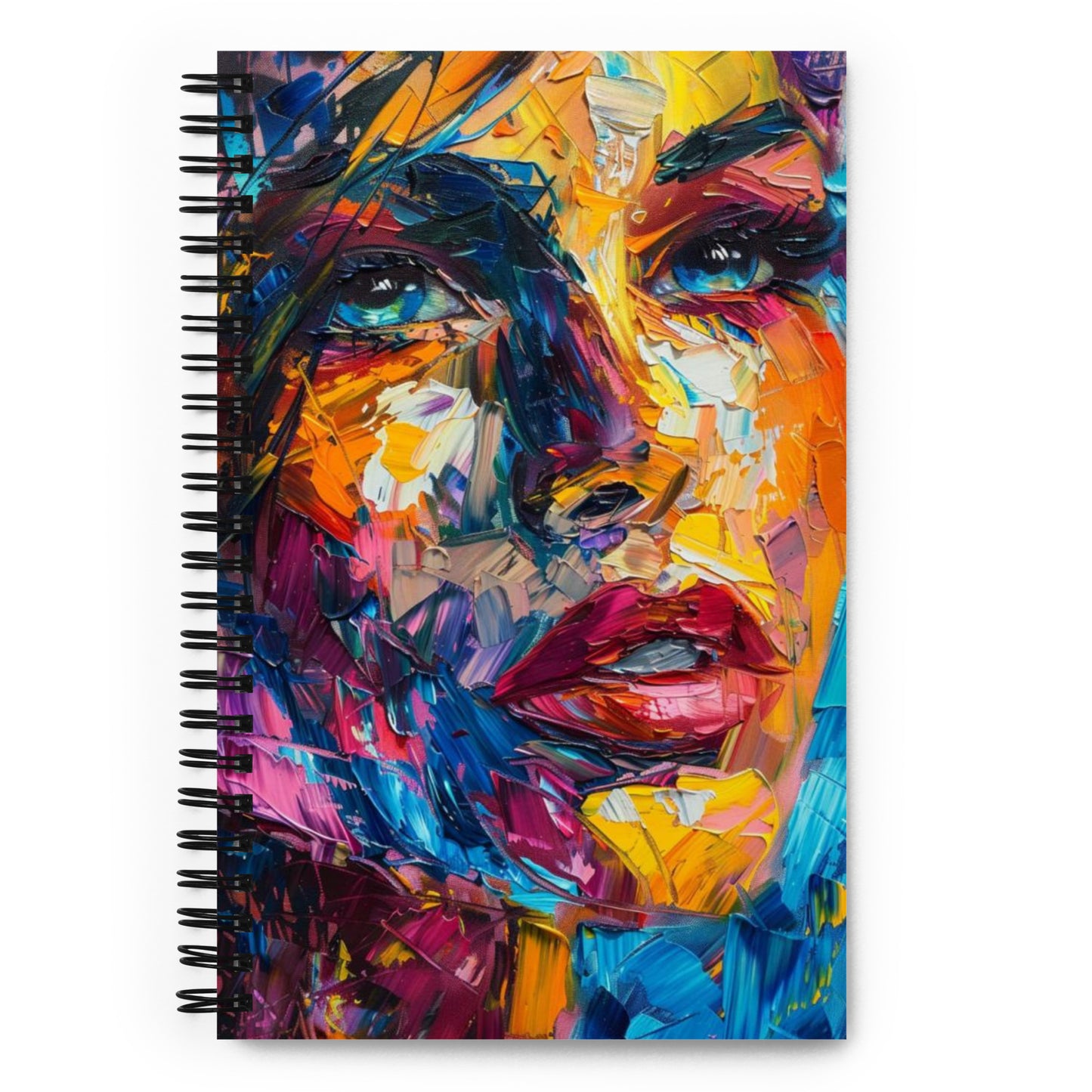 Spiral Notebook Abstract Portrait