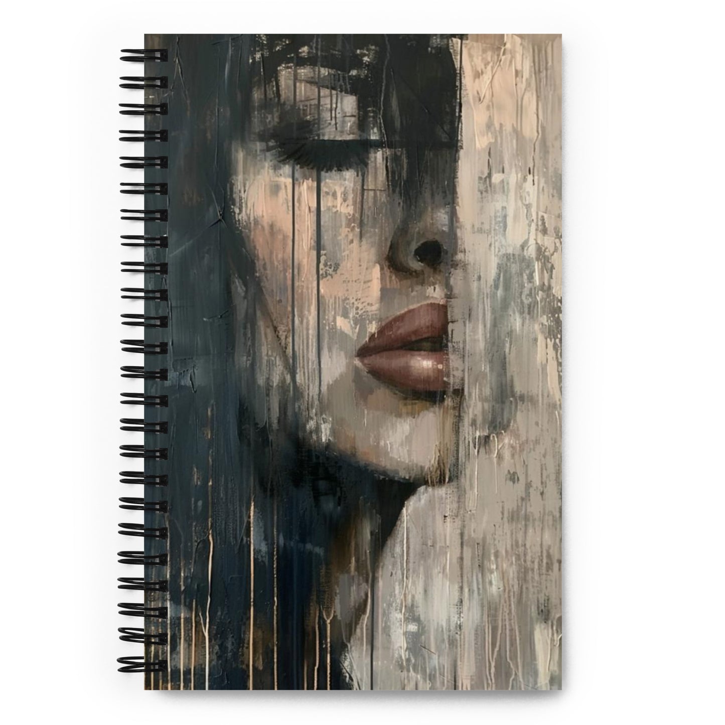 Spiral Notebook Abstract Portrait