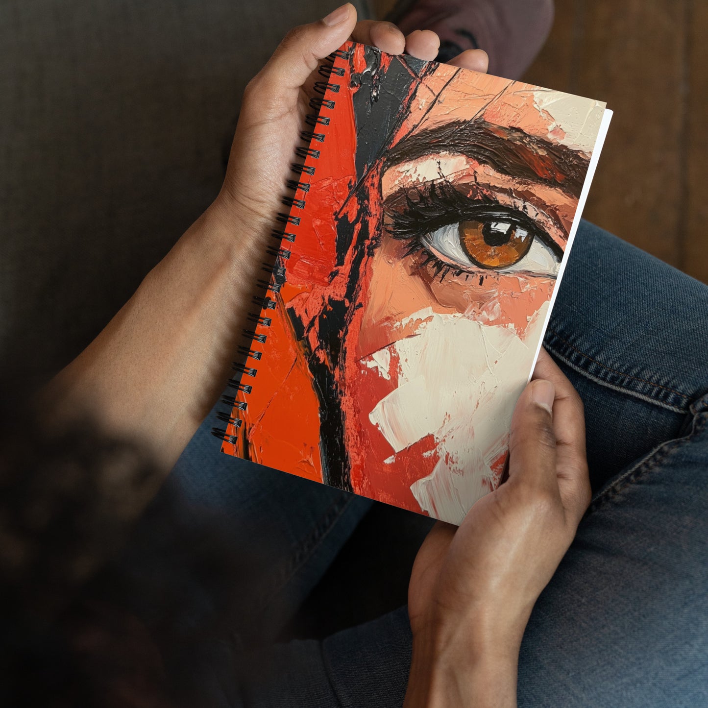 Spiral Notebook Abstract Portrait